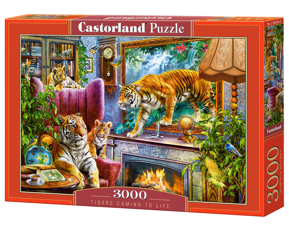 Tigers Coming to Life - 3000 Piece Jigsaw Puzzle