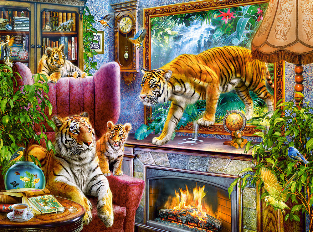 Tigers Coming to Life - 3000 Piece Jigsaw Puzzle