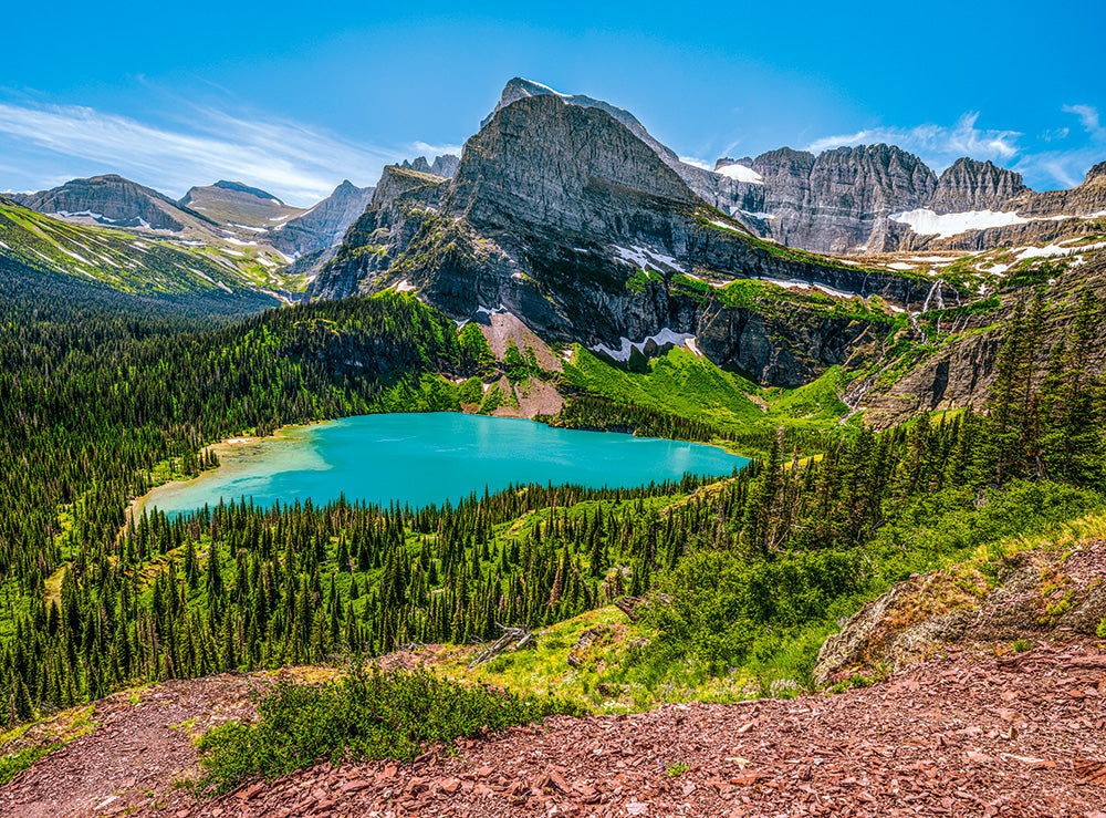 Grinnell Lake, Glacier National Park - 3000 Piece Jigsaw Puzzle