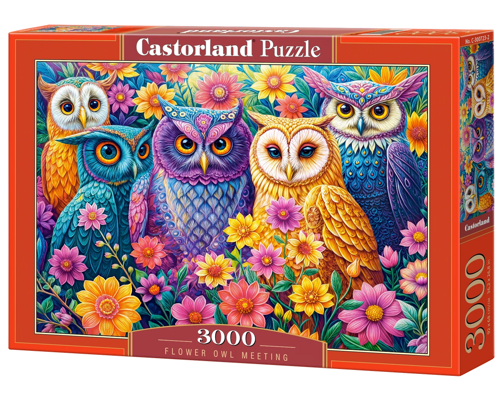 Flower Owl Meeting – 3000 Piece Puzzle for Adults
