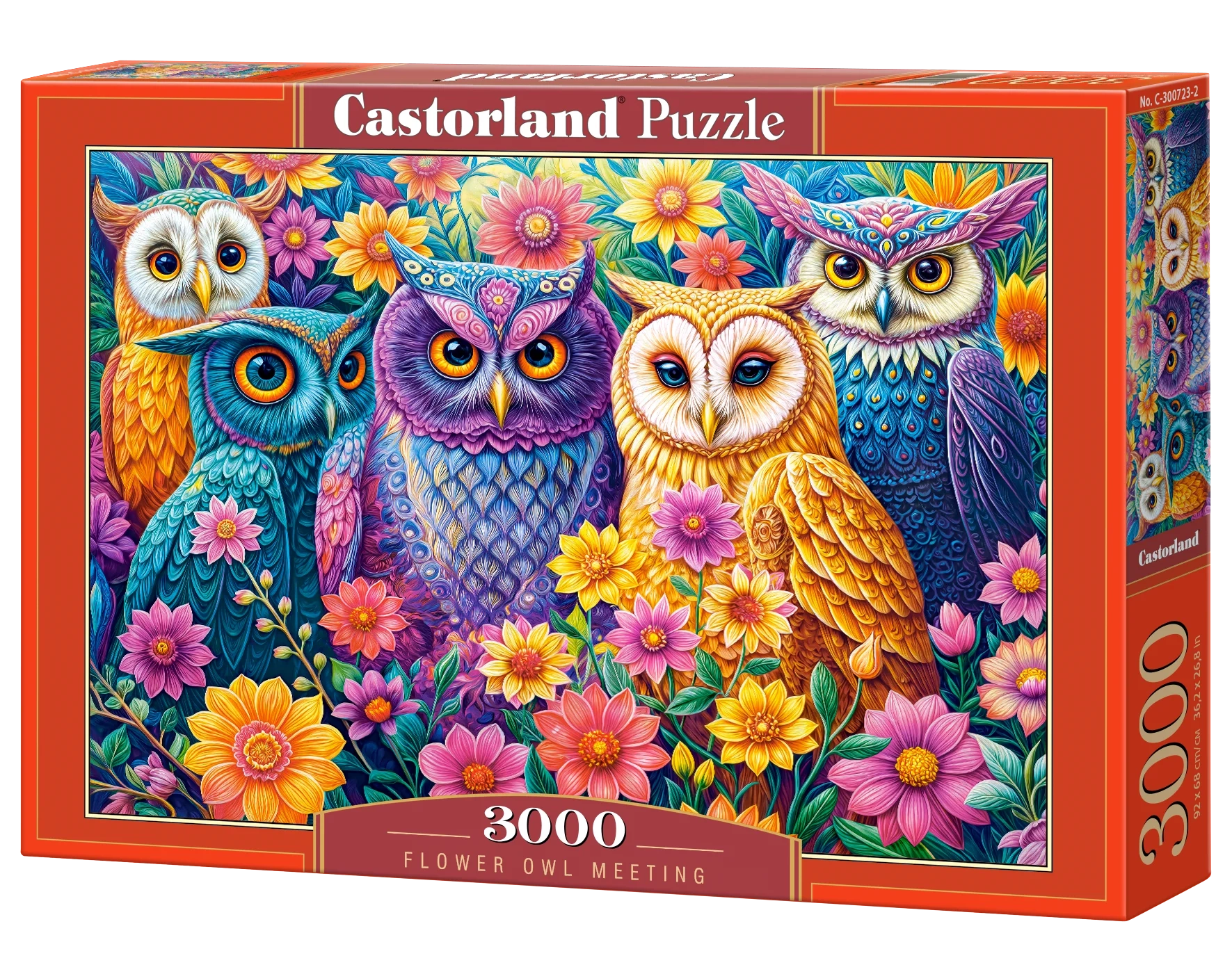 Flower Owl Meeting – 3000 Piece Puzzle for Adults