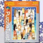 Colorful Cats – 500 Piece Jigsaw Puzzle