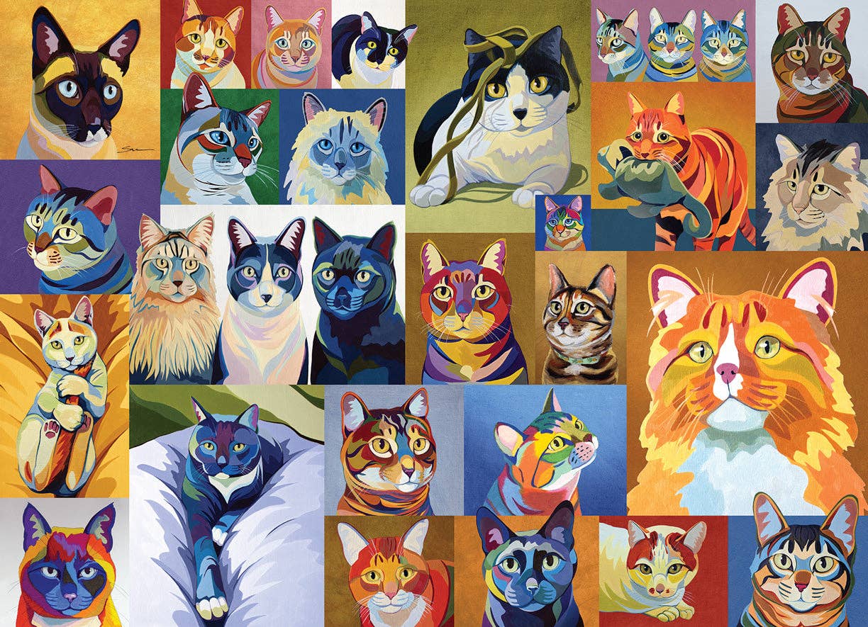 Cattitude – 1000 Piece Jigsaw Puzzle