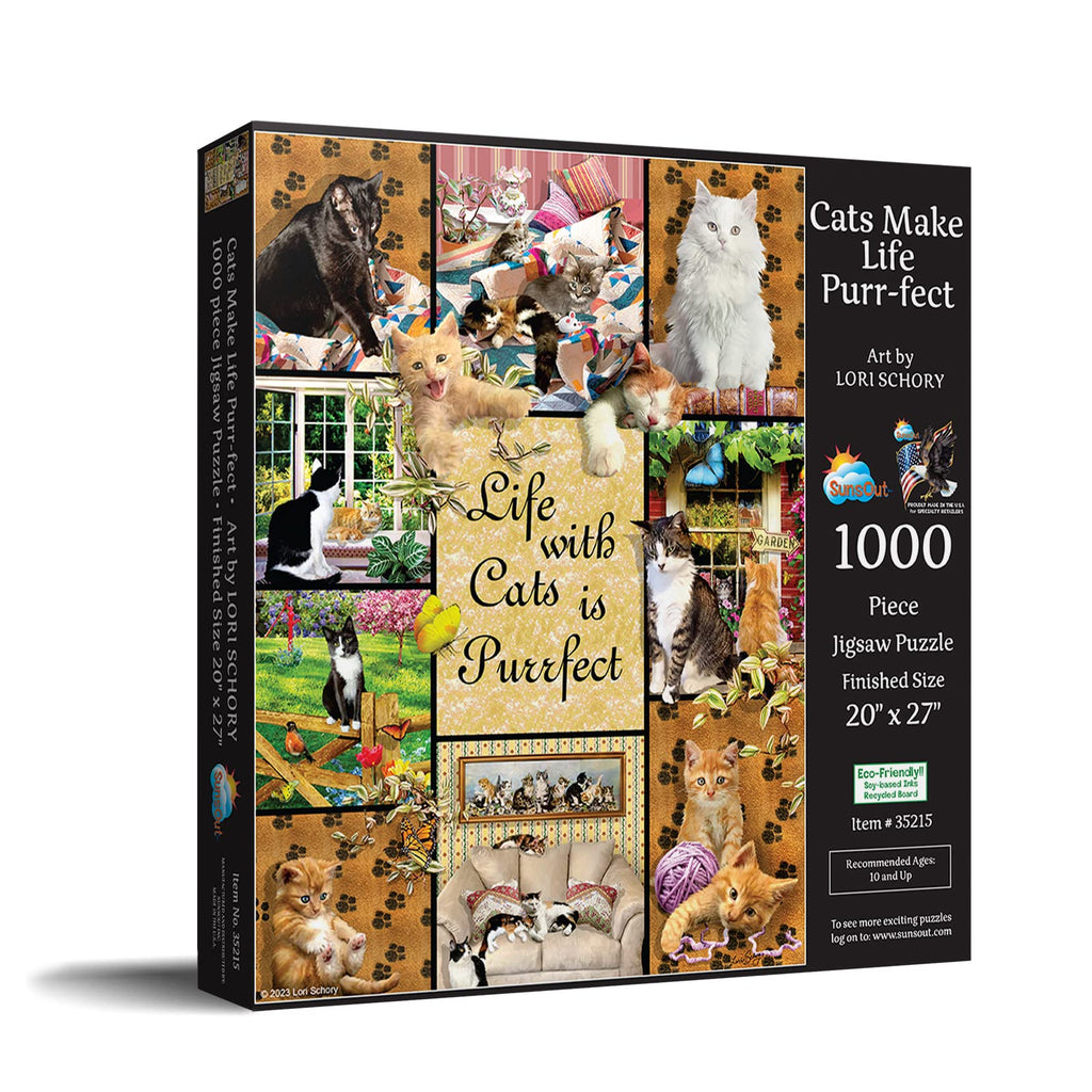 Cats Make it Purr-fect – 1000 Piece Jigsaw Puzzle