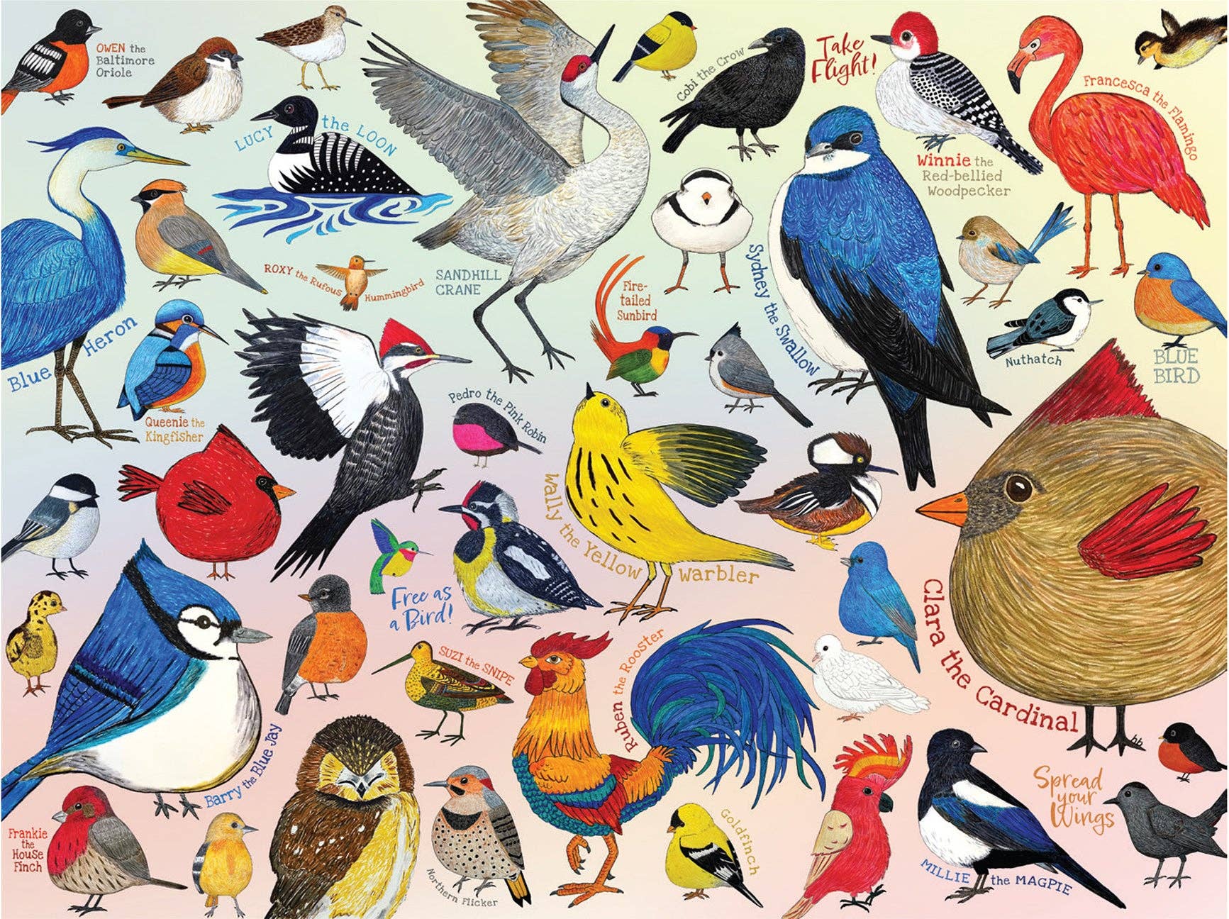 Birdie Buddies – 500 Piece Jigsaw Puzzle