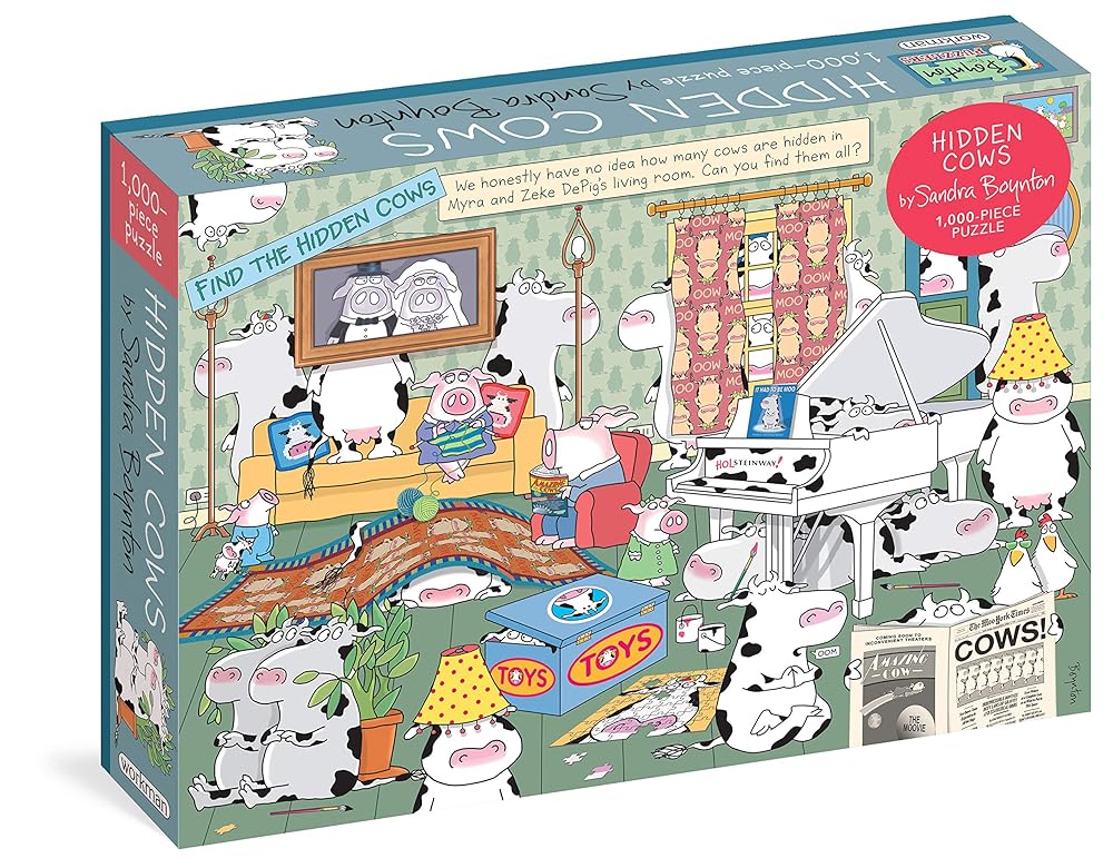 Sandra Boynton: Hidden Cows - 1000 Piece Jigsaw Puzzle