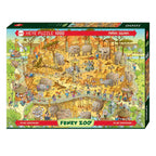 African Habitat Funky Zoo - 1000 Piece Jigsaw Puzzle