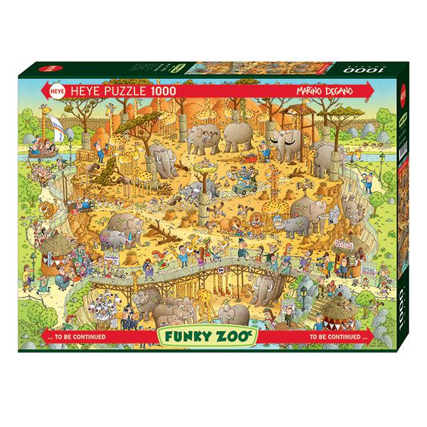 African Habitat Funky Zoo - 1000 Piece Jigsaw Puzzle