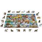 Animal Postcards - 505 Piece Wood Jigsaw Puzzle