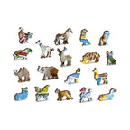 Animal Postcards - 505 Piece Wood Jigsaw Puzzle