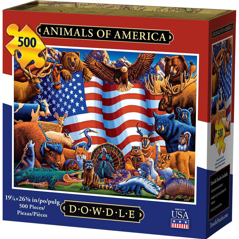 Animals of America - 500 Piece Jigsaw Puzzle
