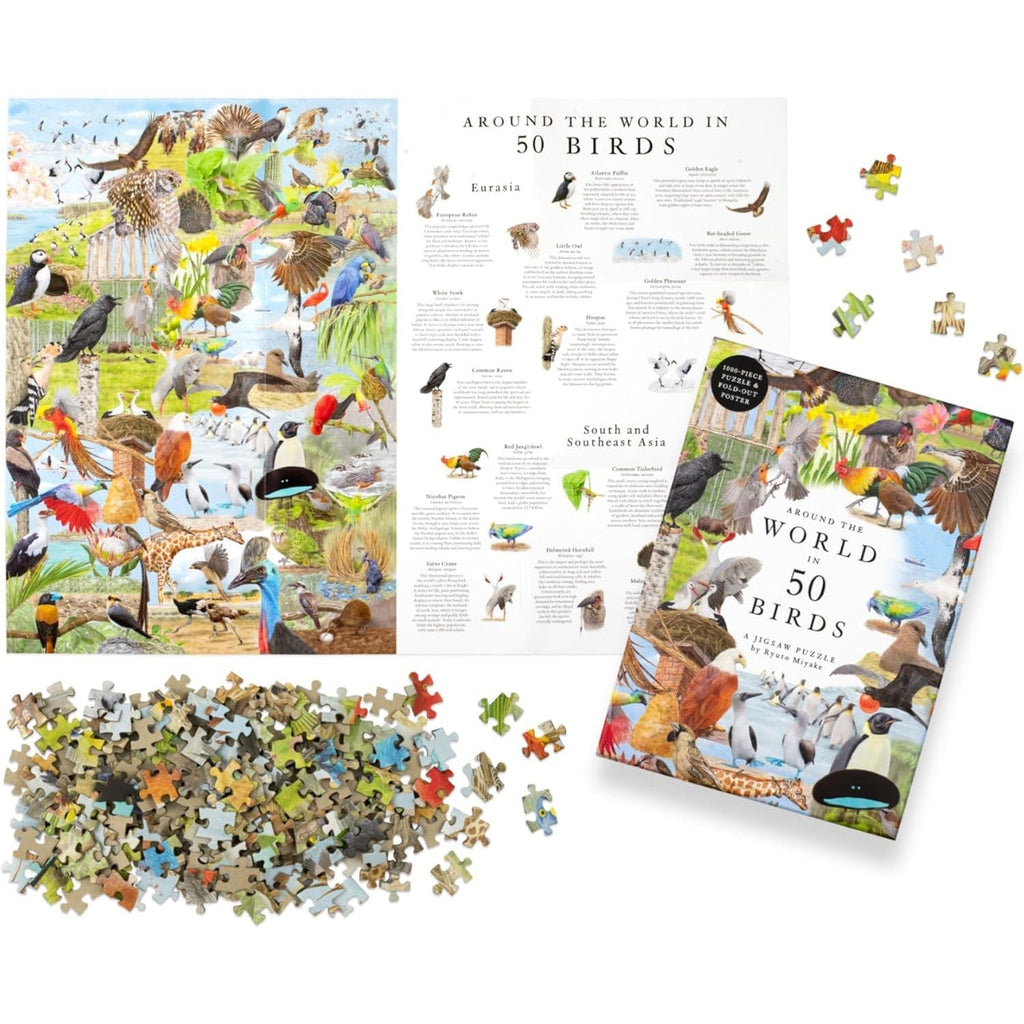 Around the World in 50 Birds – 1000 Piece Puzzle