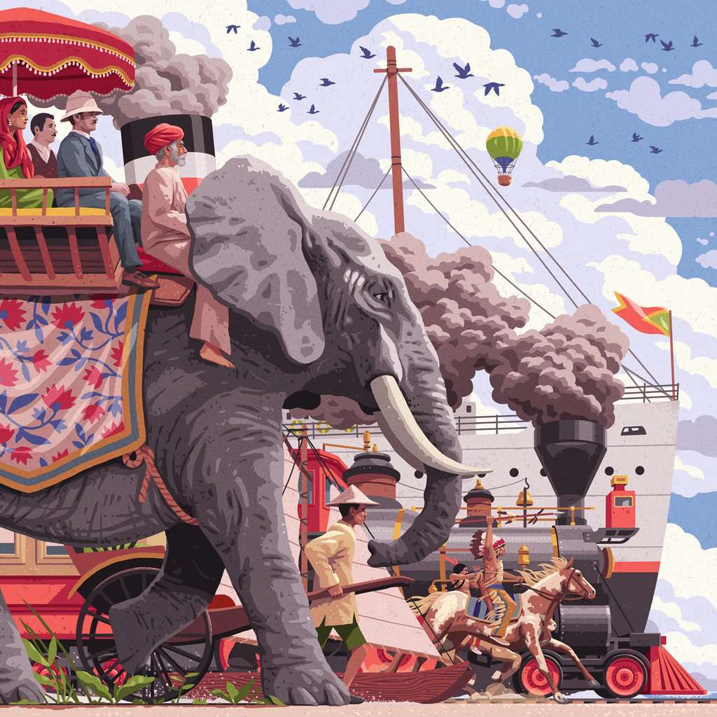 Around the World in 80 Days – 750 Piece Puzzle