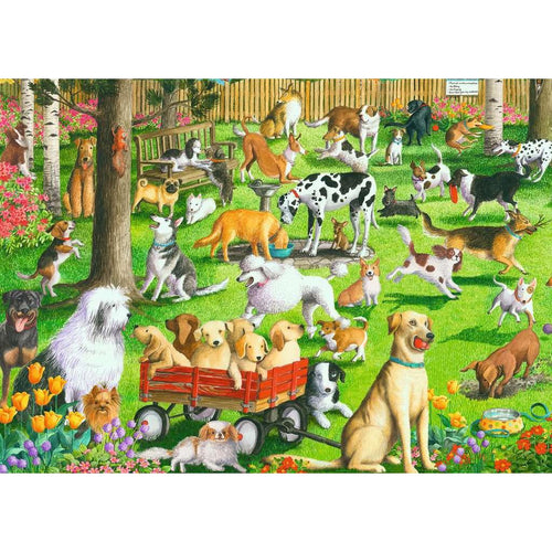 At the Dog Park – 500 Piece Large Format Dog Puzzle