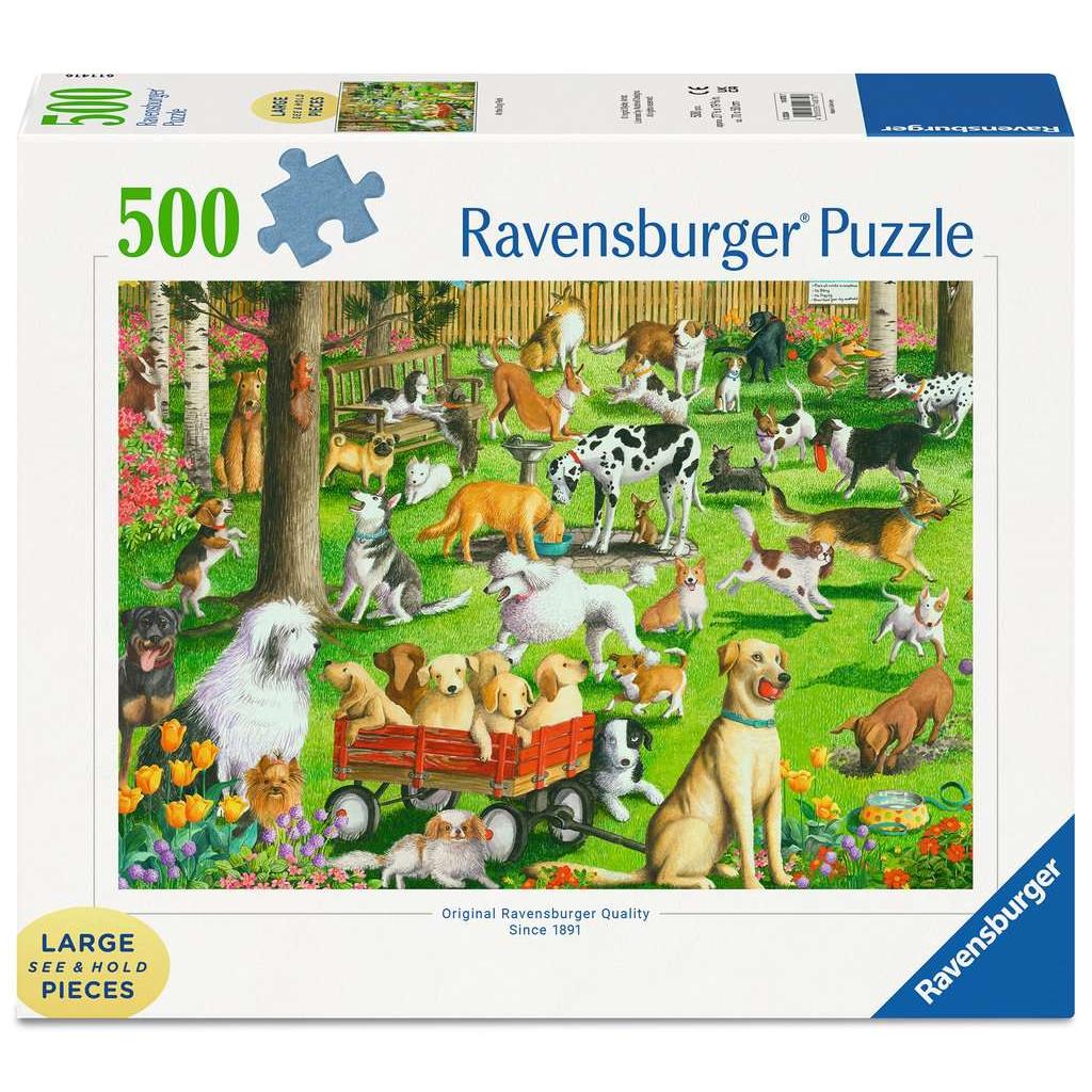 At the Dog Park – 500 Piece Large Format Dog Puzzle
