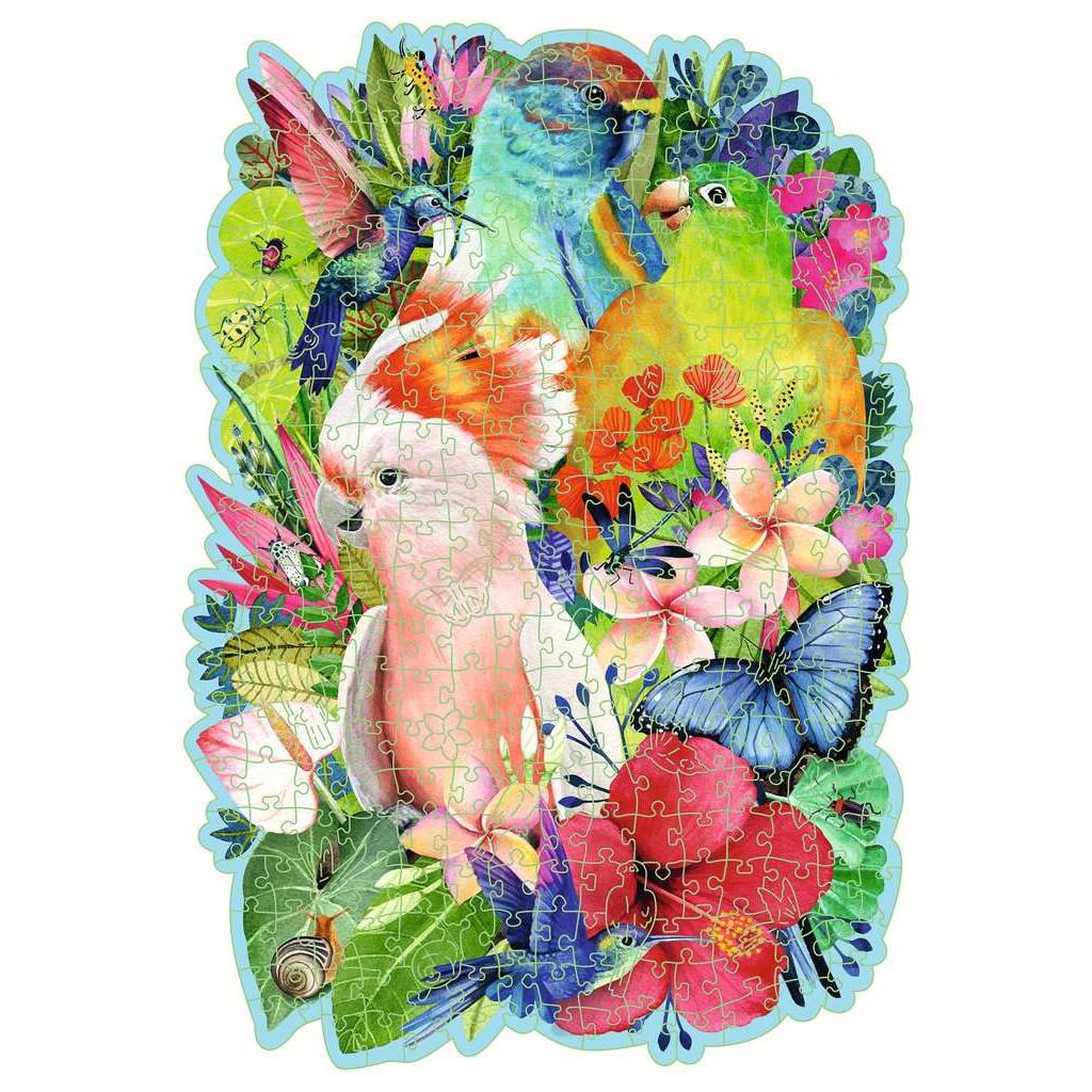Beautiful Birds - 300 Piece Wood Jigsaw Puzzle
