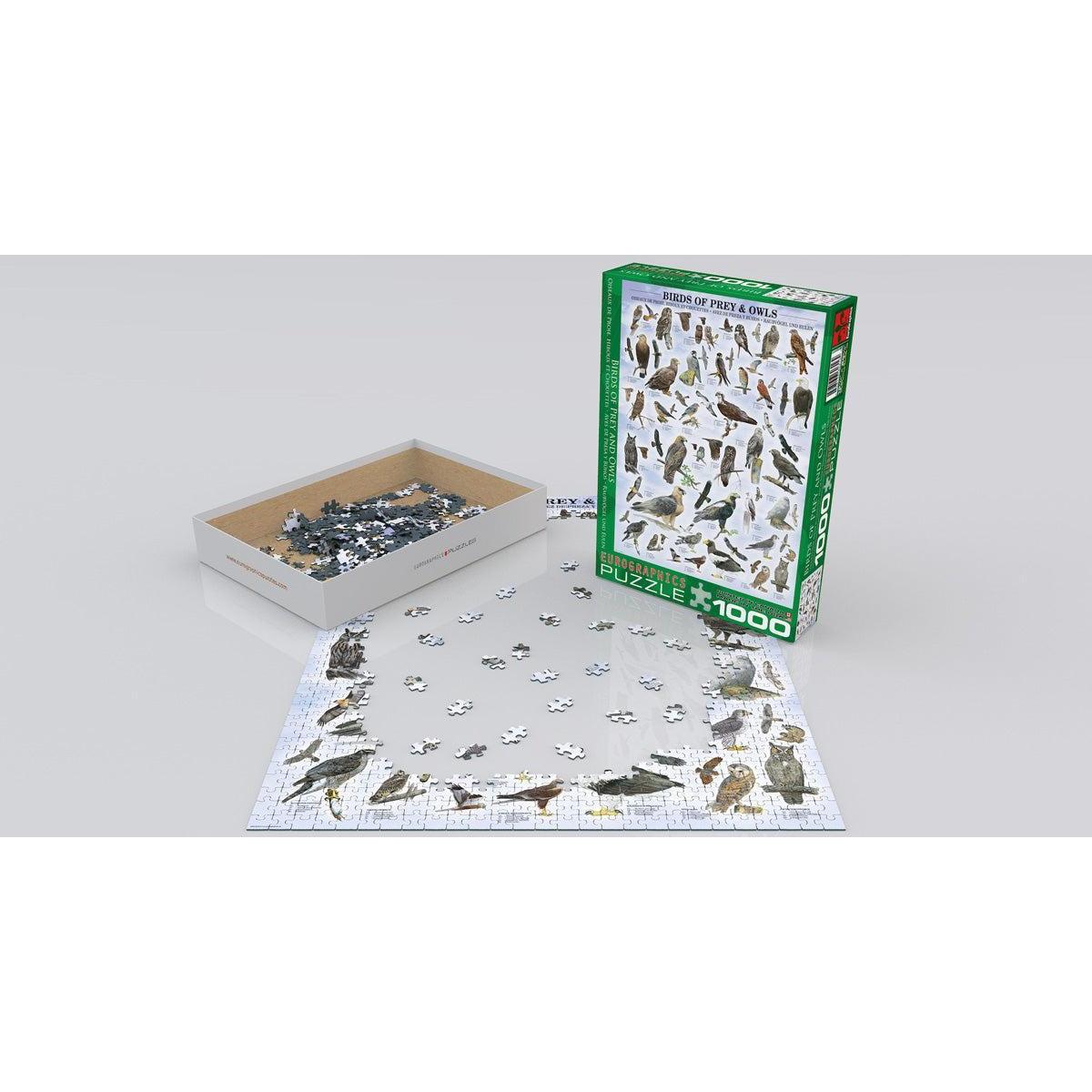 Birds of Prey & Owls - 1000 Piece Jigsaw Puzzle
