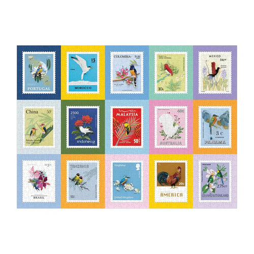 Birds of the World Stamps – 1000 Piece Puzzle