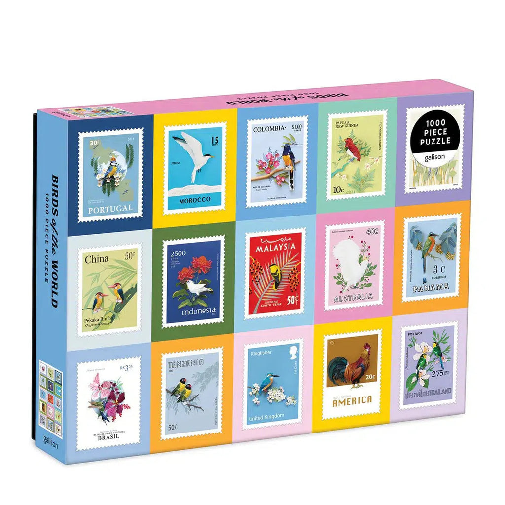 Birds of the World Stamps – 1000 Piece Puzzle