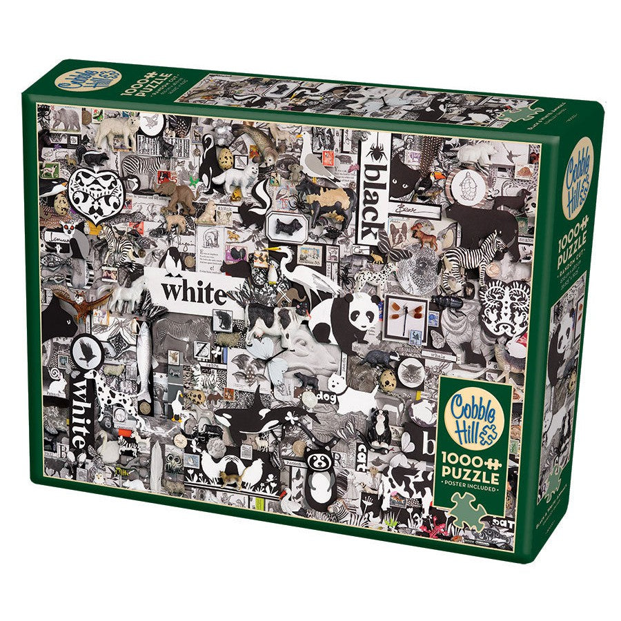 Black & White Animals - 1000 Piece Jigsaw Puzzle