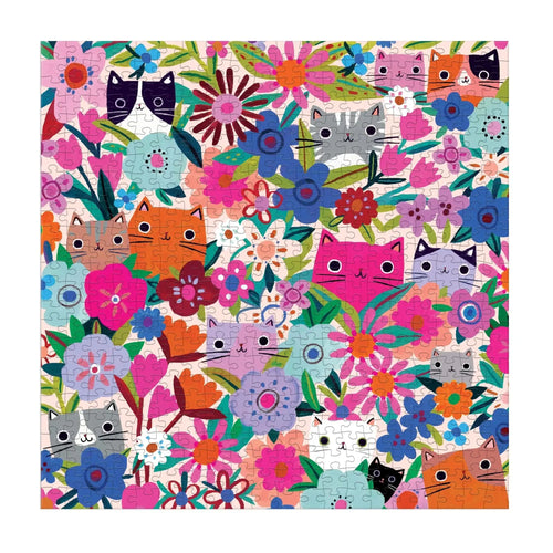Blooming Cats - 500 Piece Jigsaw Puzzle