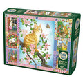 Blossoms & Kittens Quilt - 1000 Piece Jigsaw Puzzle
