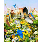 Blue Birds - 500 Piece Jigsaw Puzzle