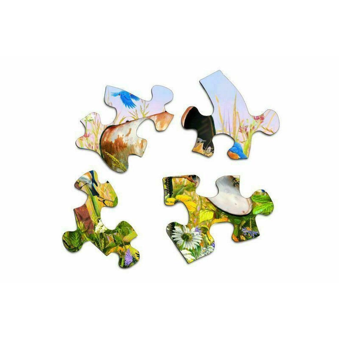 Blue Birds - 500 Piece Jigsaw Puzzle