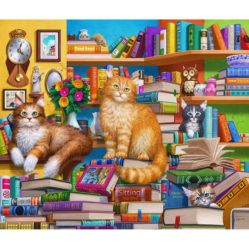 Bookshop Cats – 1000 Piece Jigsaw Puzzle