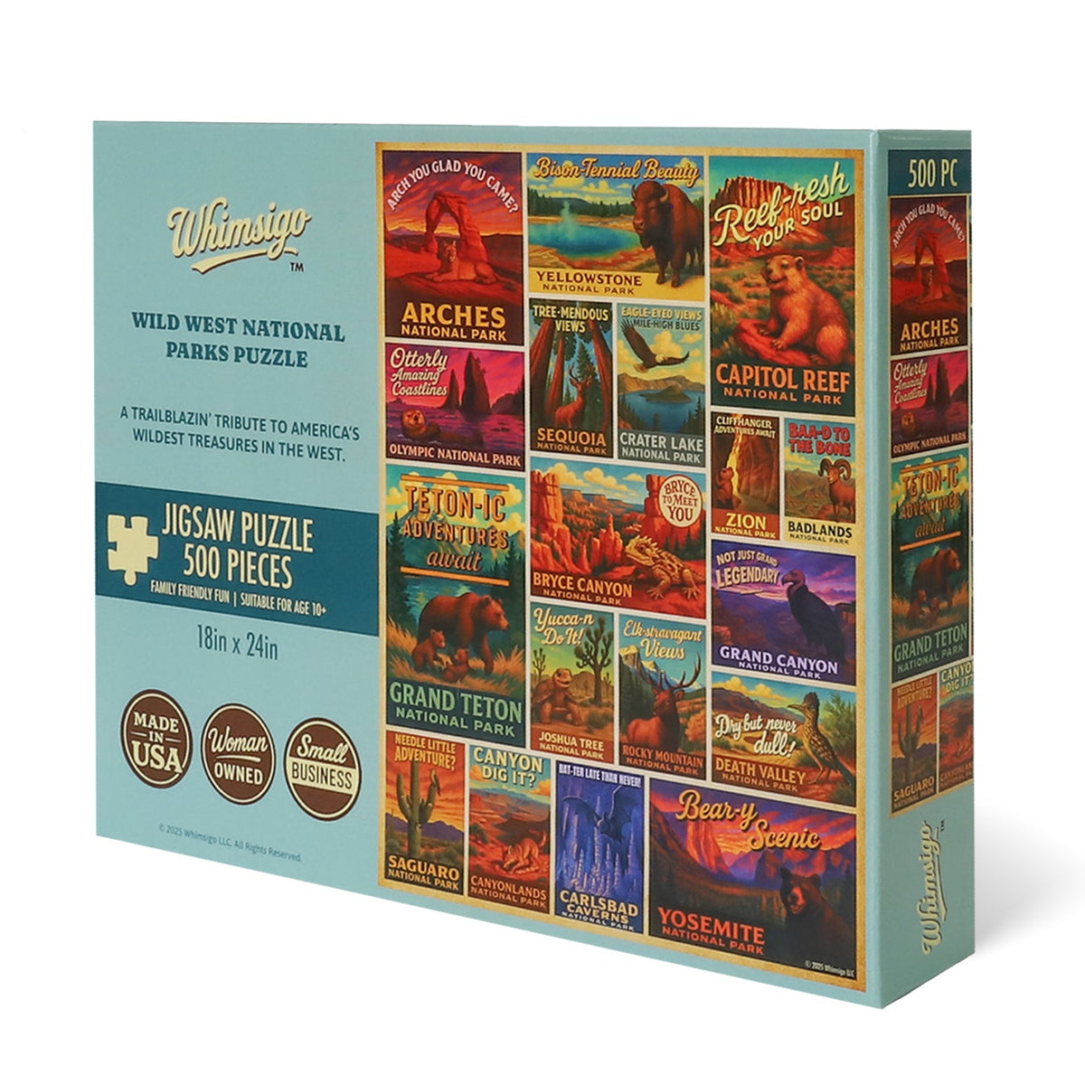Wild West National Parks - 500 Piece Jigsaw Puzzle
