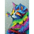 Bright Cat & Butterfly – 1000 Piece Jigsaw Puzzle