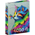 Bright Cat & Butterfly – 1000 Piece Jigsaw Puzzle