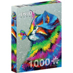 Bright Cat & Butterfly – 1000 Piece Jigsaw Puzzle