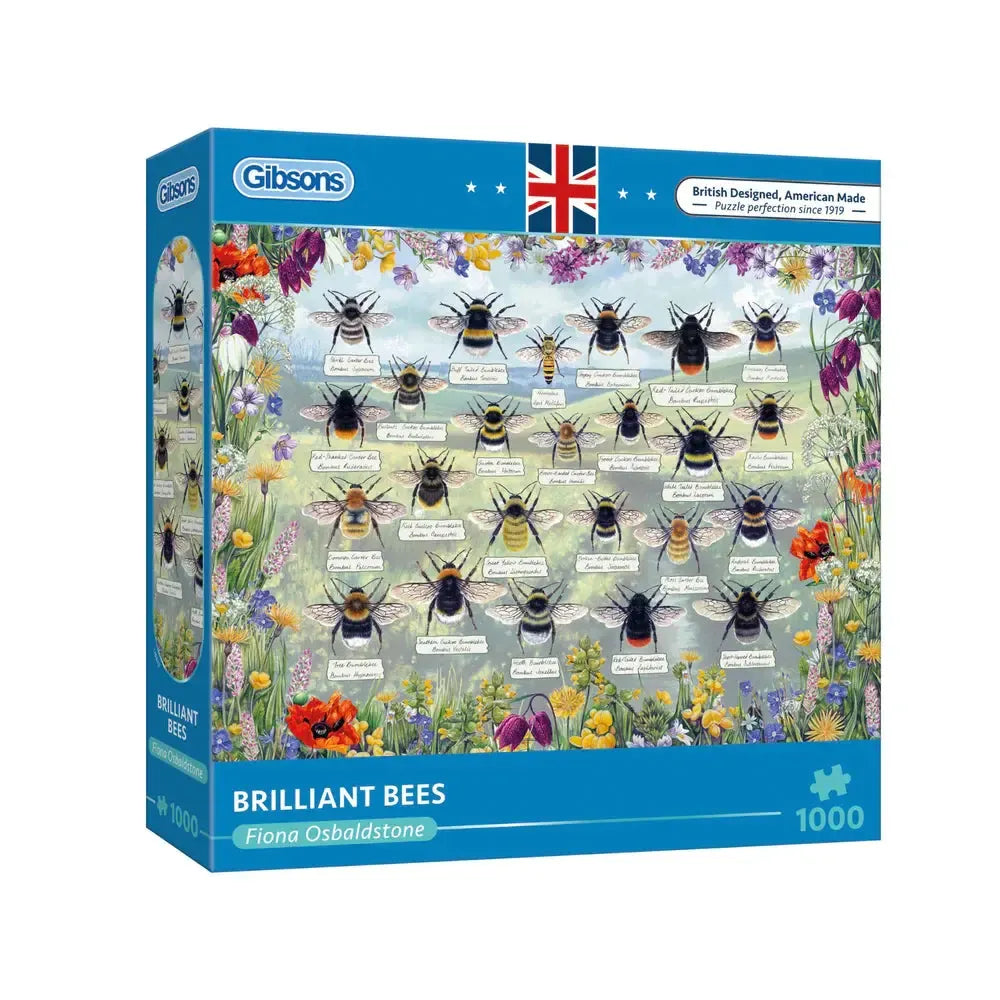 Brilliant Bees - 1000 Piece Jigsaw Puzzle