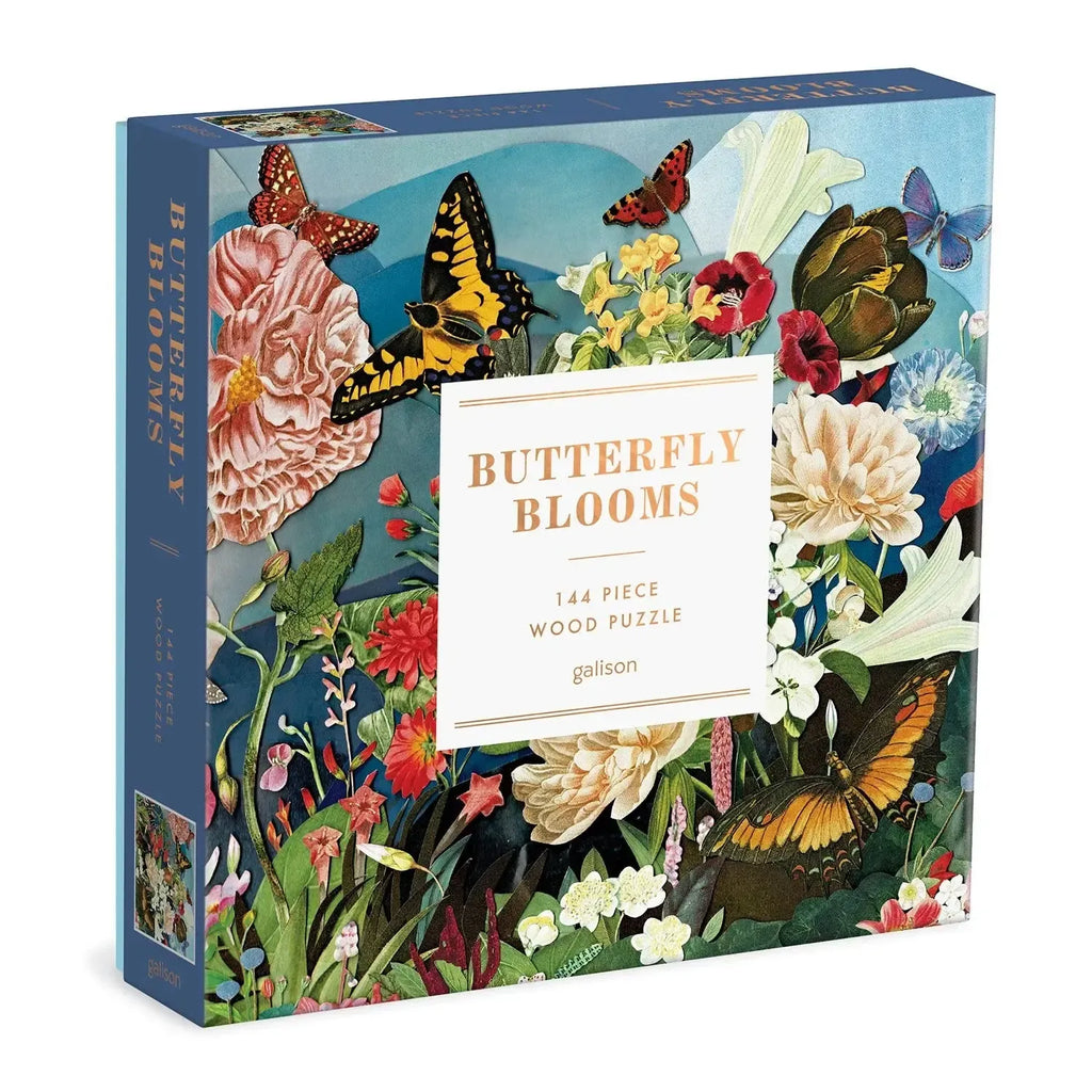 Butterfly Blossoms – 144 Piece Wood Jigsaw Puzzle