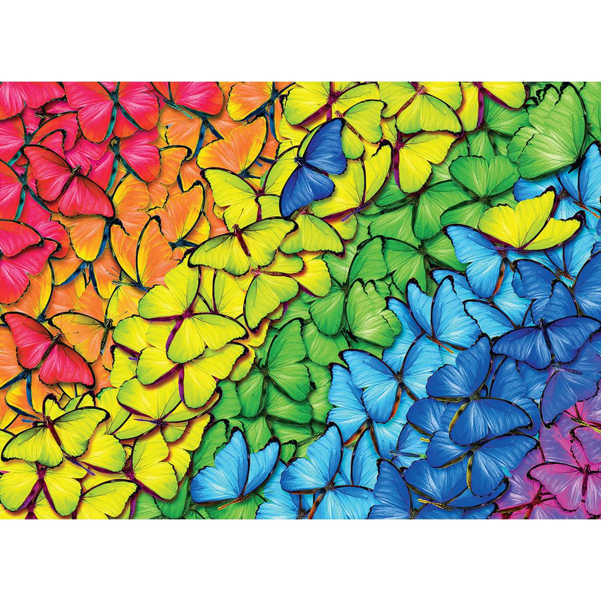 Butterfly Rainbow – 1000 Piece Jigsaw Puzzle in Tin