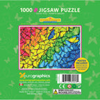 Butterfly Rainbow – 1000 Piece Jigsaw Puzzle in Tin
