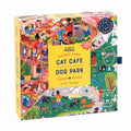 Cat Café Dog Park – 500 Piece Double-Sided Jigsaw Puzzle