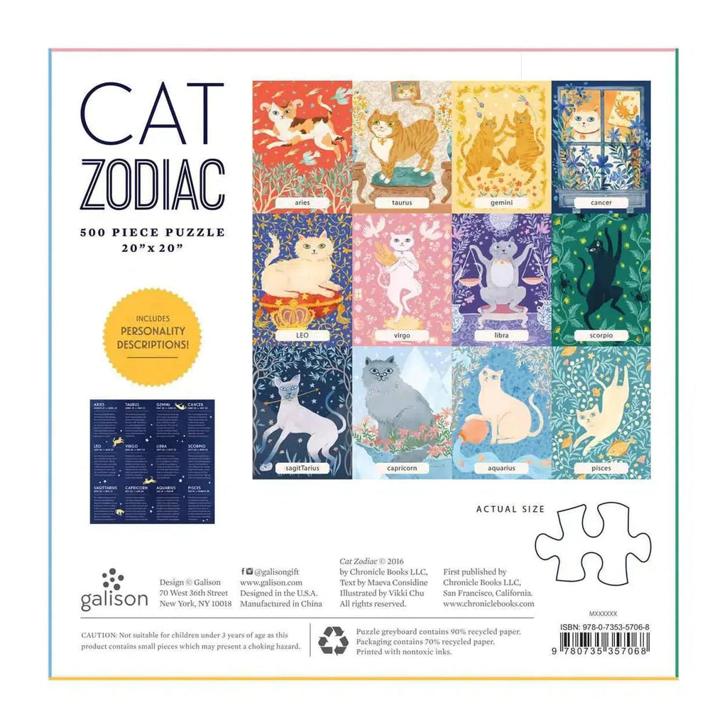 Cat Zodiac – 500 Piece Jigsaw Puzzle
