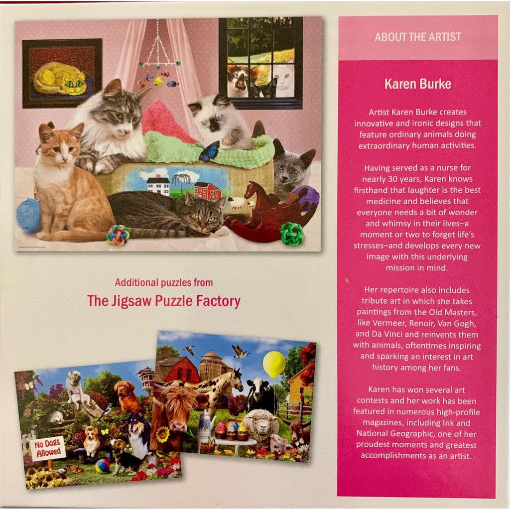 Cats & A Cradle: A Bit of Whimsy – 500 Piece Jigsaw Puzzle