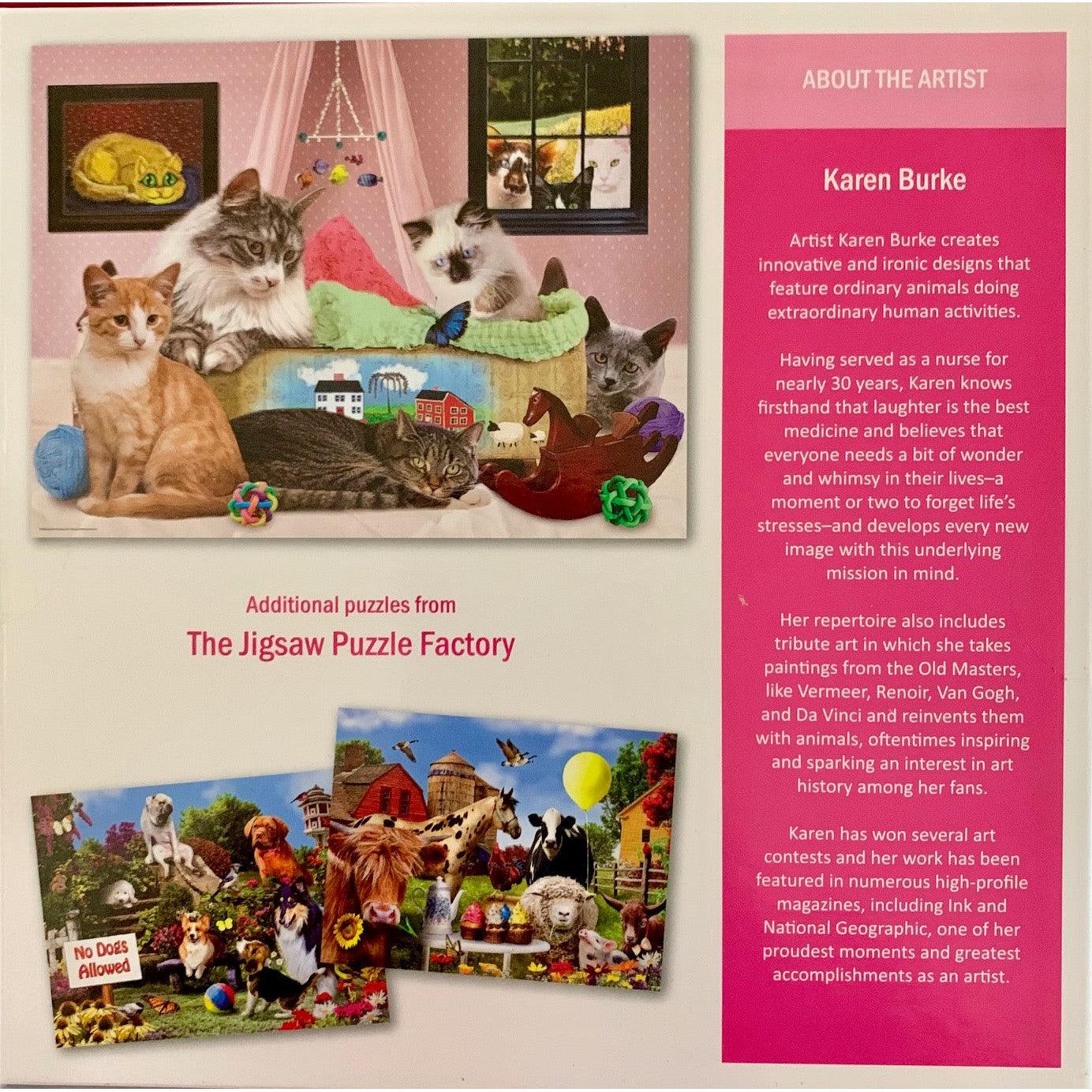Cats & A Cradle: A Bit of Whimsy – 500 Piece Jigsaw Puzzle
