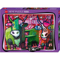 Cool Striped Cows - 1000 Piece Jigsaw Puzzle