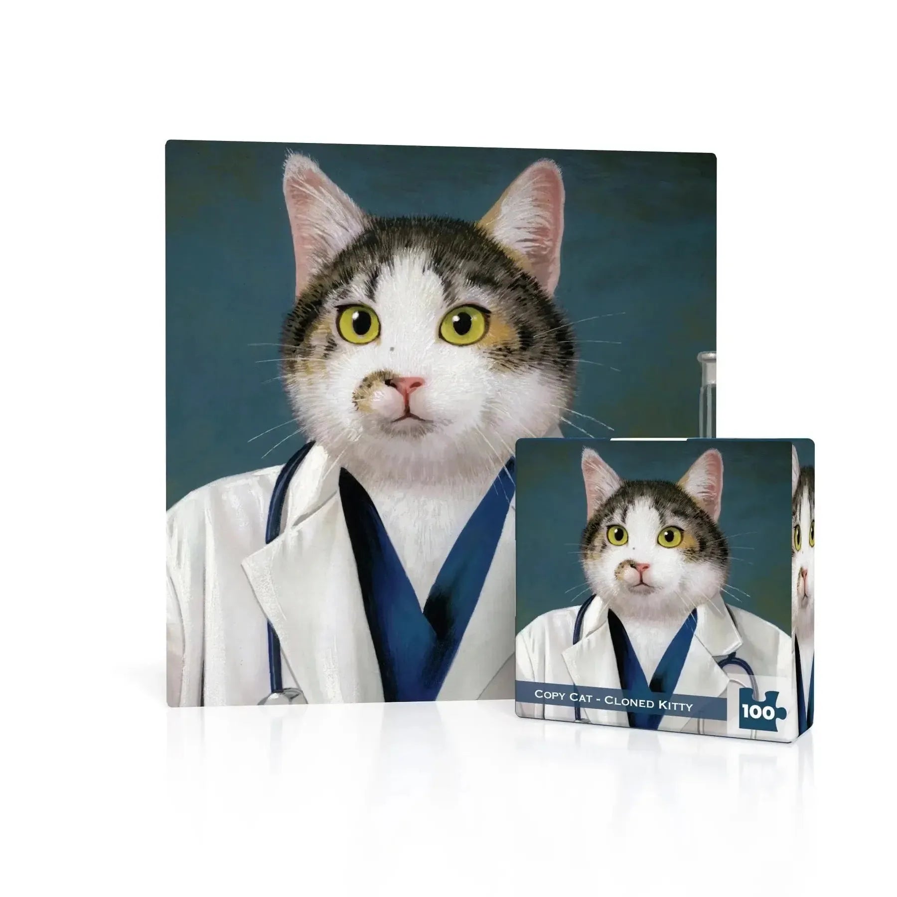 Copy Cat Cloned Kitty – 100 Piece Mini Jigsaw Puzzle