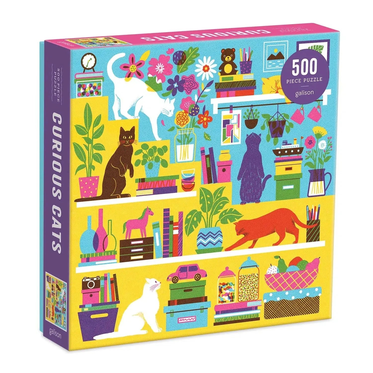Curious Cats – 500 Piece Jigsaw Puzzle