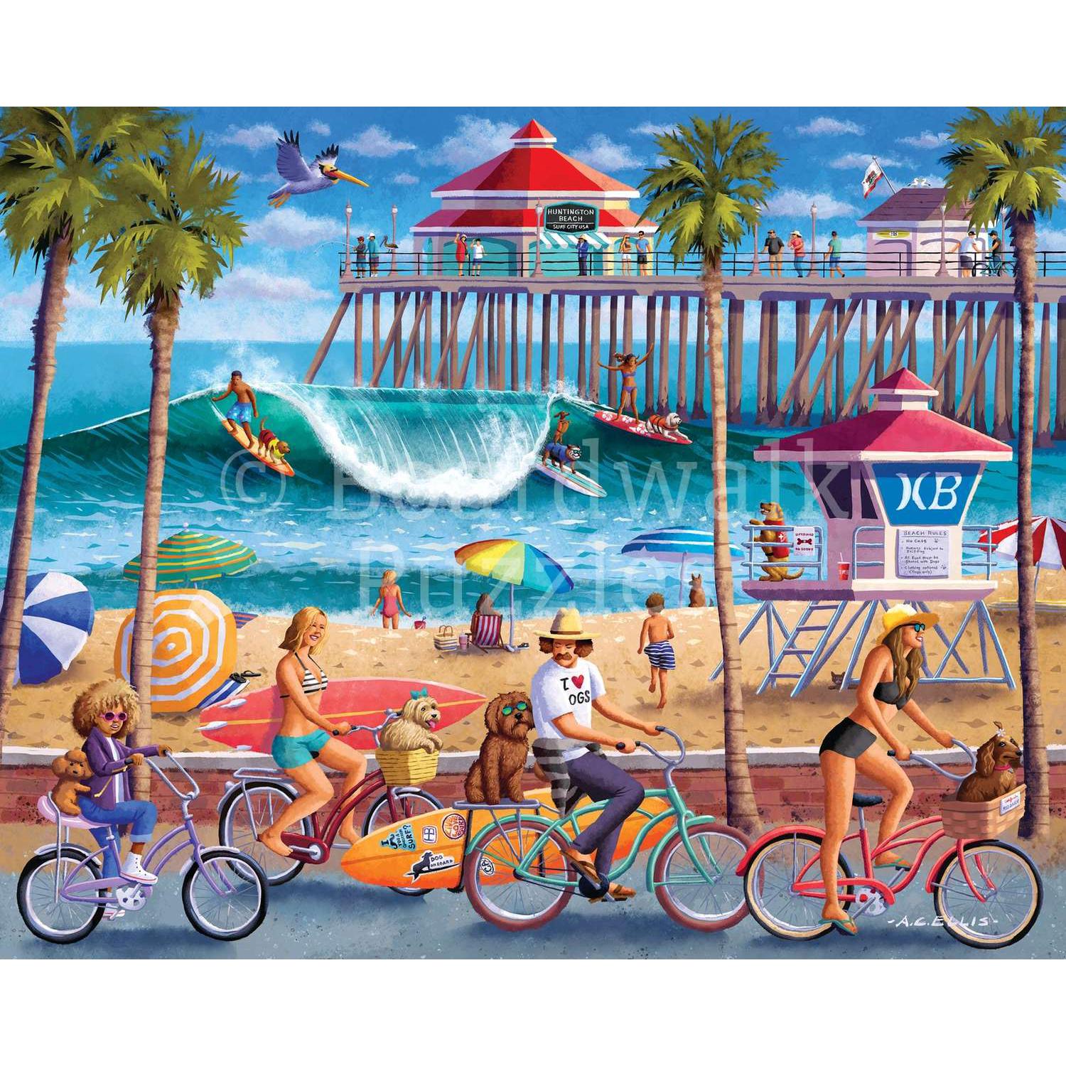 Dog Surfing – 500 Piece Dog Puzzle