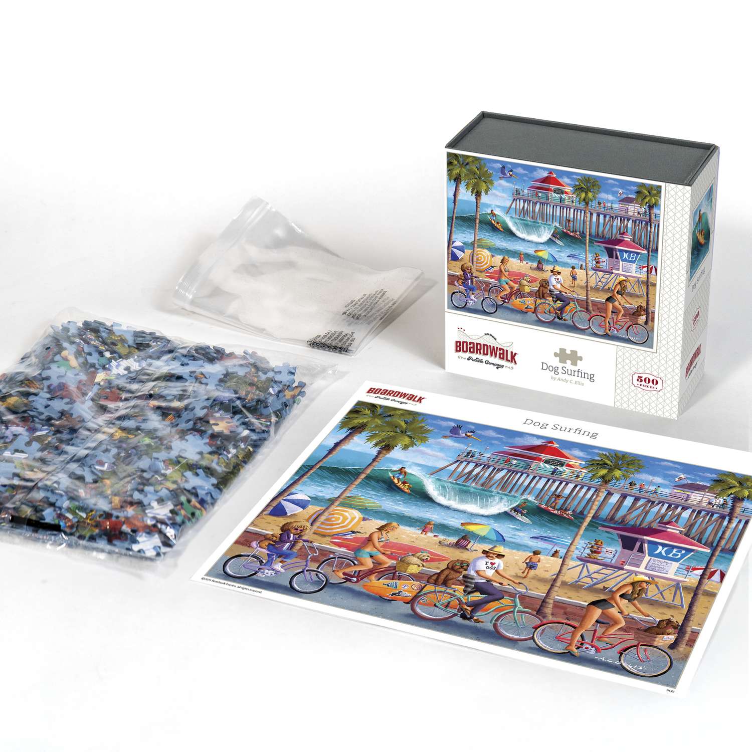 Dog Surfing – 500 Piece Dog Puzzle
