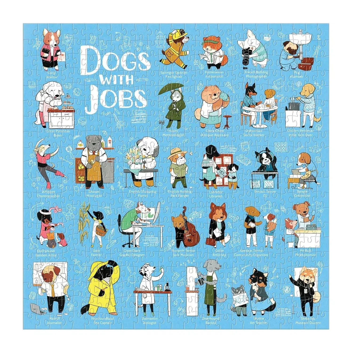 Dogs with Jobs – 500 Piece Dog Puzzle
