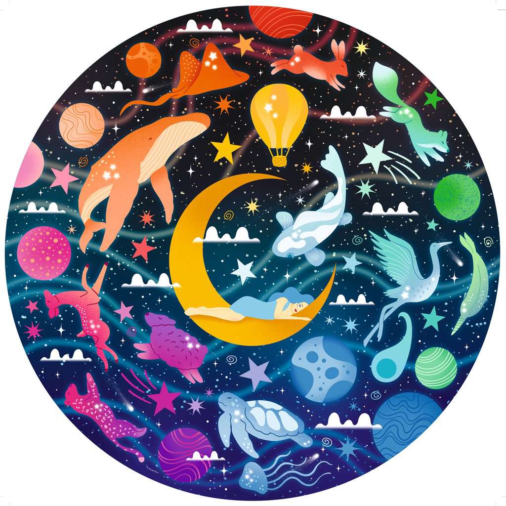 Dreams Circle of Colors - 500 Piece Round Jigsaw Puzzle