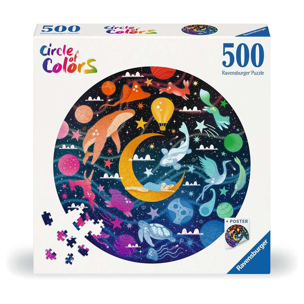 Dreams Circle of Colors - 500 Piece Round Jigsaw Puzzle