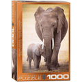 Elephant & Baby – 1000 Piece Jigsaw Puzzle